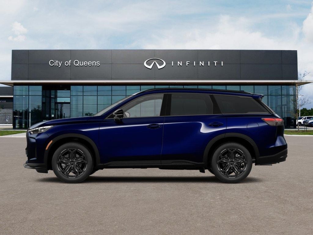 2027 INFINITI QX60 — rear three-quarter view