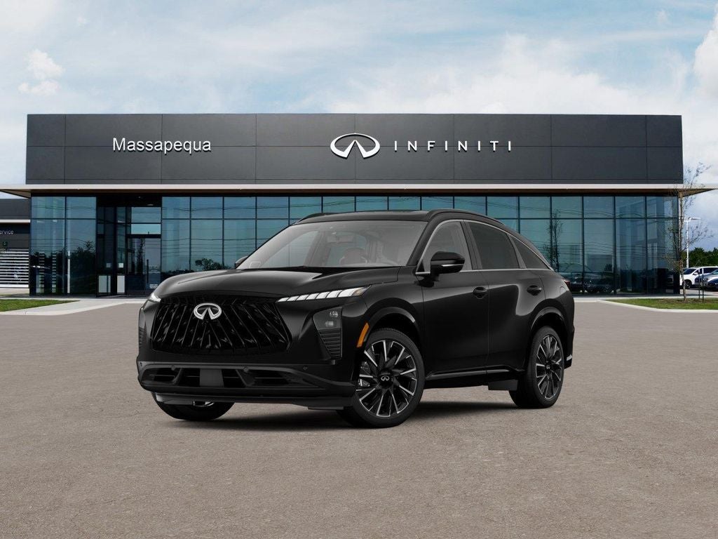 2027 INFINITI QX65 Autograph AWD in Mineral Black — front three-quarter view